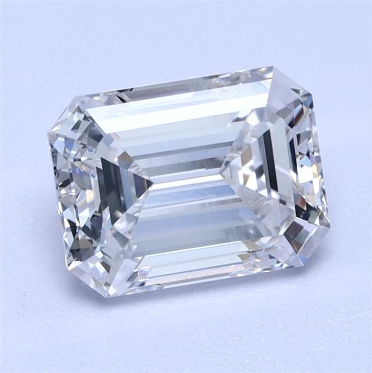 Diamant Émeraude 2.31 ct - Couleur F - Pureté VS1