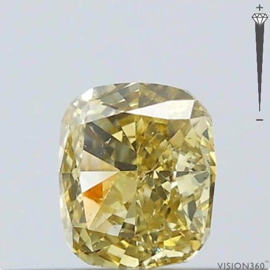 Diament 0.25 ct Fancy Vivid Yellow/VS2