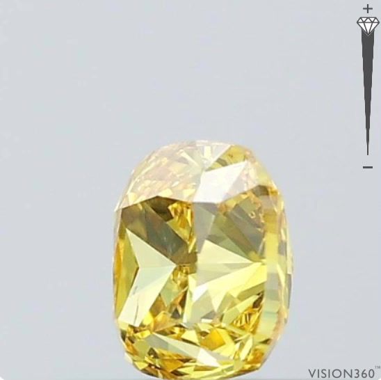 Diament 0.23 ct Fancy Vivid Yellow/VS2