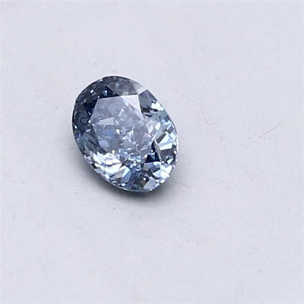 0.31 CT Fancy Intense Blue OVAL