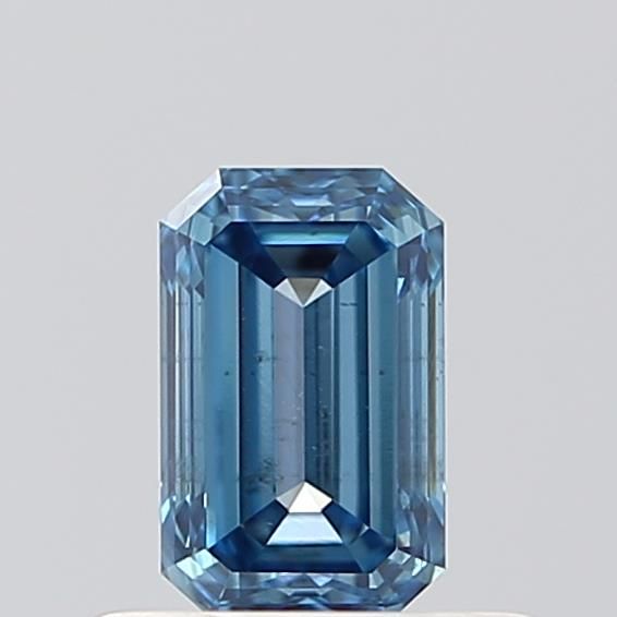 0.48 CT Fancy Intense Blue EMERALD