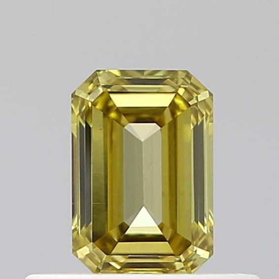 0.44 CT Fancy Intense Green Yellow EMERALD