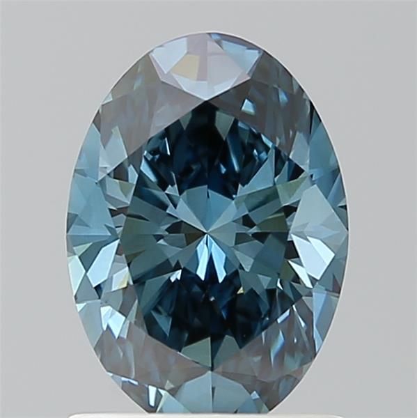 1.21 CT Fancy Vivid Blue OVAL