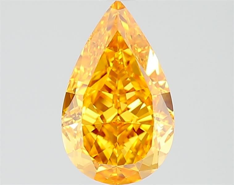 Diament 1.37 ct Fancy Vivid Yellow Orange/VVS1