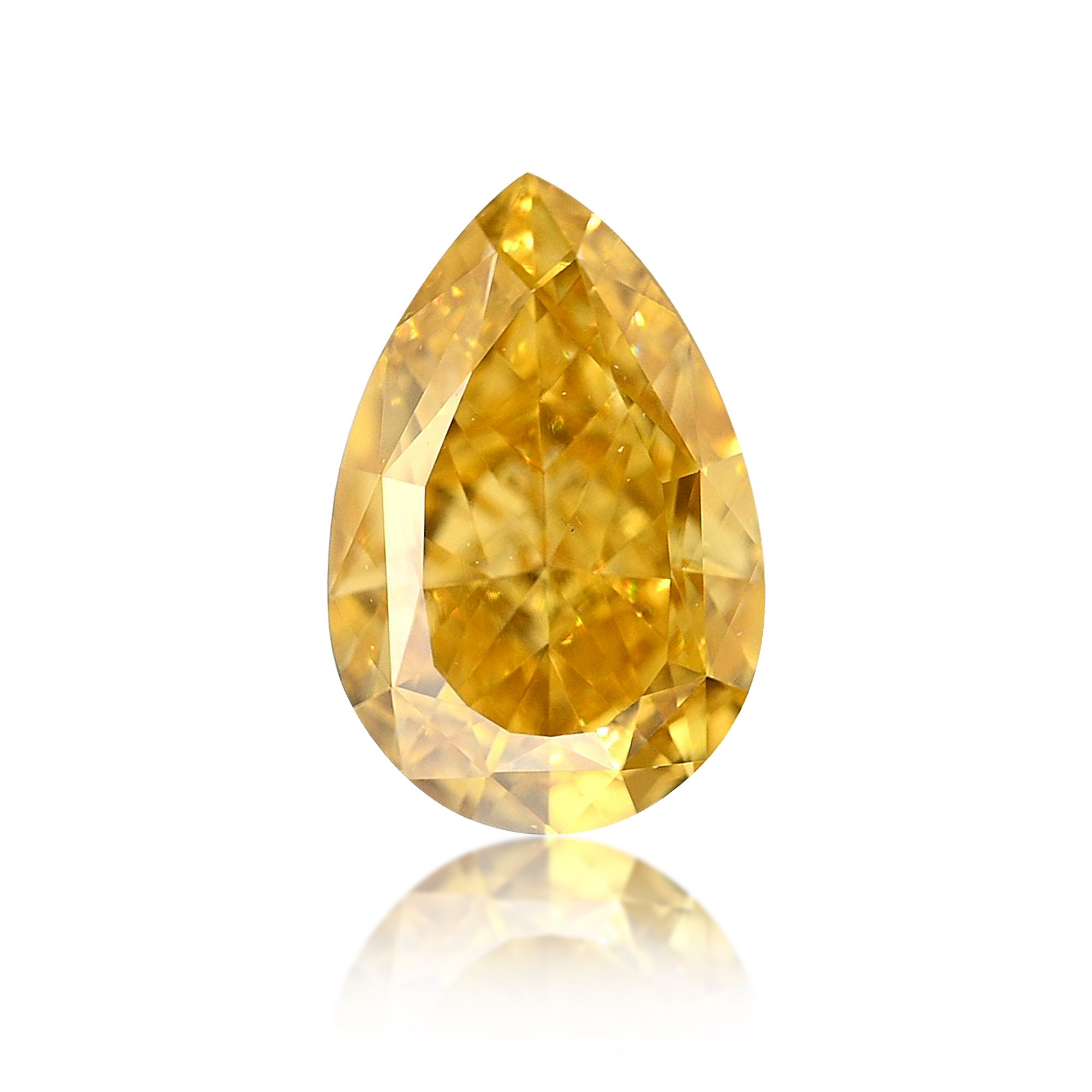 Diament 0.42 ct Fancy Intense Orangey Yellow/VS2