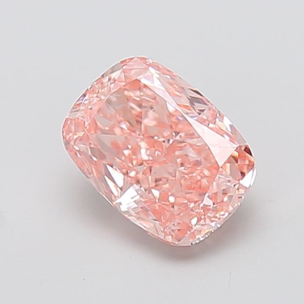 2.01 CT Fancy Intense Orangey Pink CUSHION MODIFIED