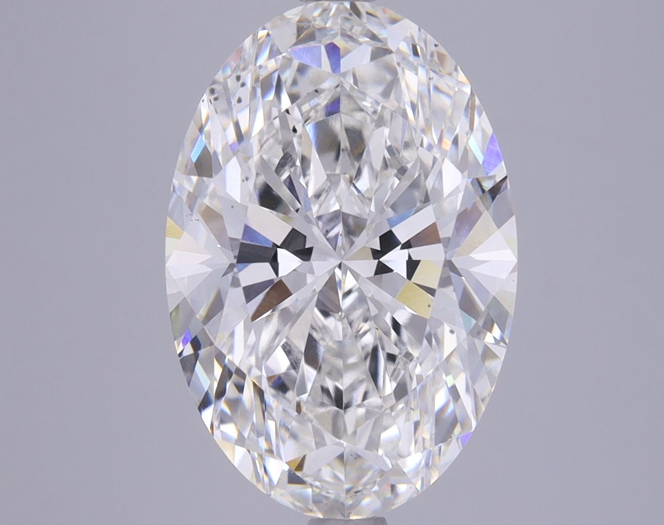 5.17 ct. oval Lab Grown Diamond front image