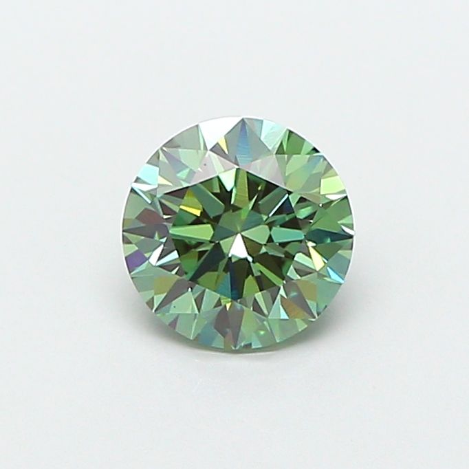 1.59 CT Fancy Vivid Green ROUND