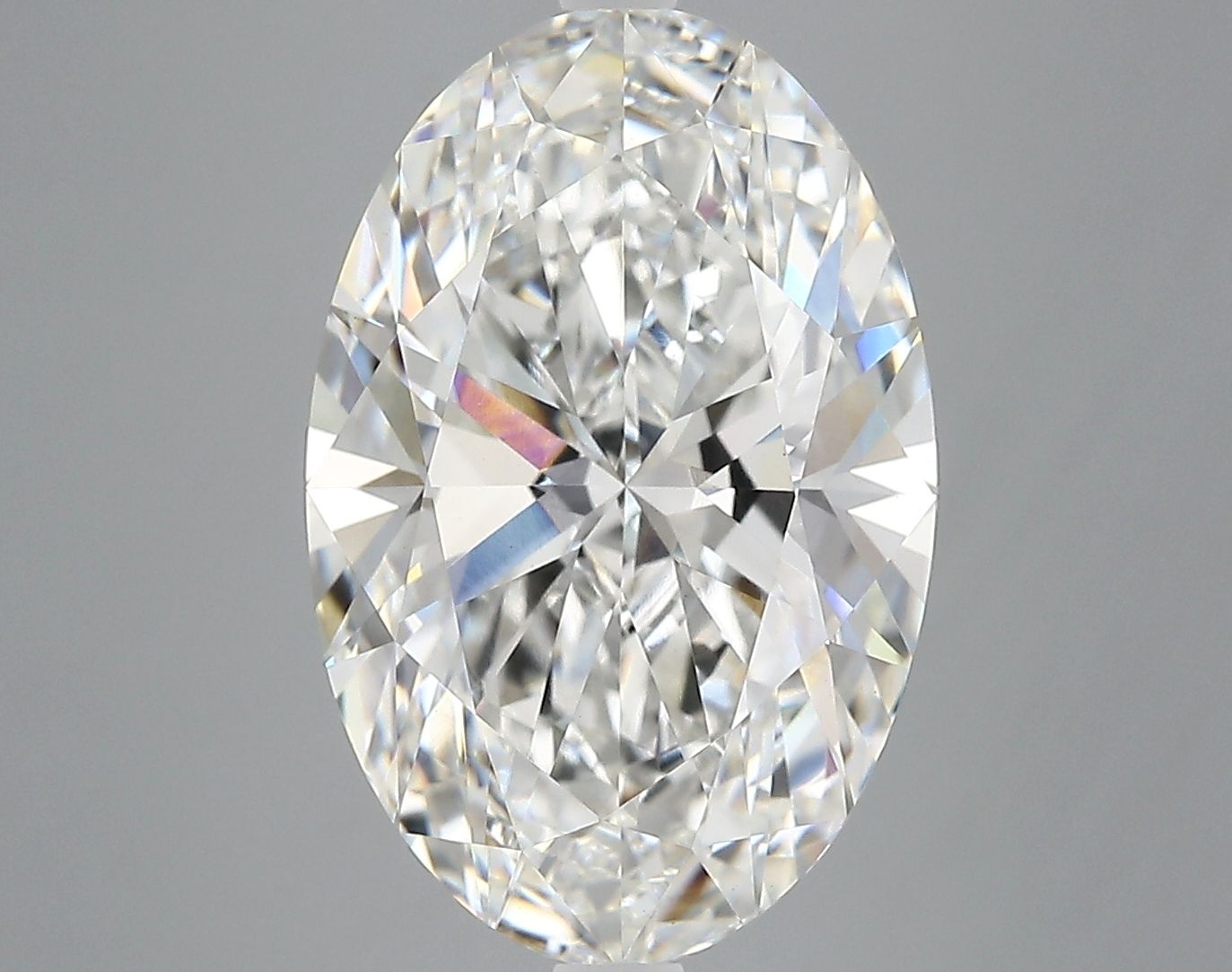 6.22 ct. oval Lab Grown Diamond front image
