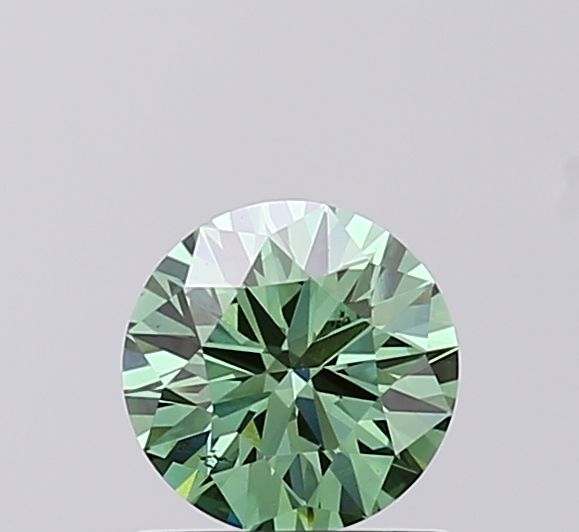 0.71 CT Fancy Vivid Green ROUND