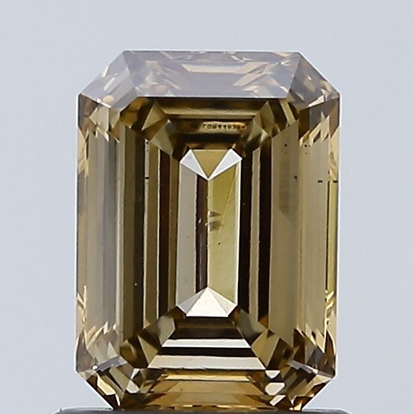 1.04 CT Fancy Light Yellowish Gray EMERALD