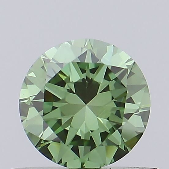 0.39 CT Fancy Vivid Green ROUND