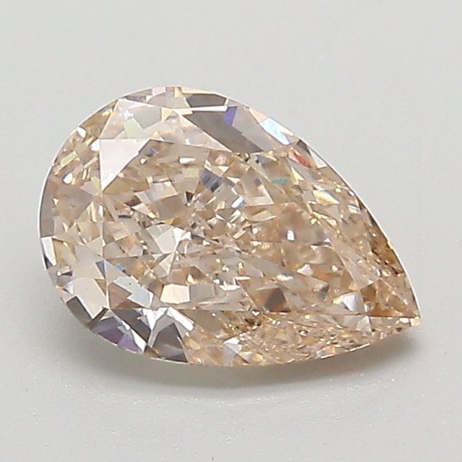 1.02 CT Very Light Brown PEAR