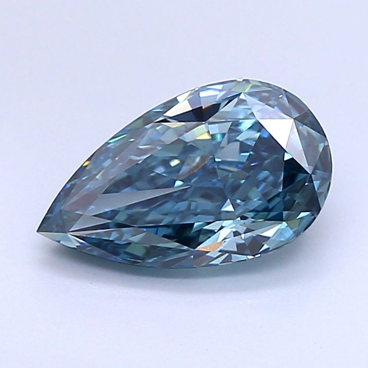 1.5 CT Fancy Deep Greenish Blue PEAR