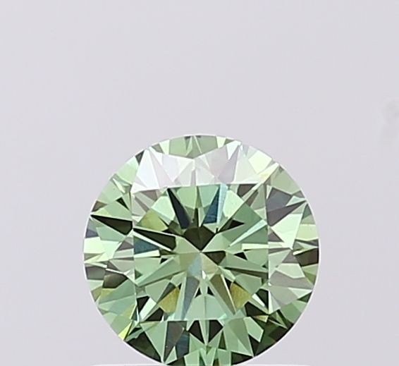 0.71 CT Fancy Vivid Green ROUND
