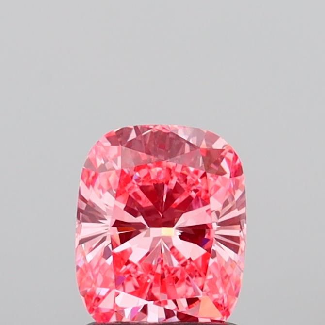 1.08 CT Fancy Vivid Pink CUSHION MODIFIED