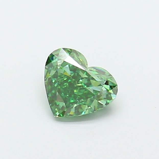 1.08 CT Fancy Vivid Green HEART
