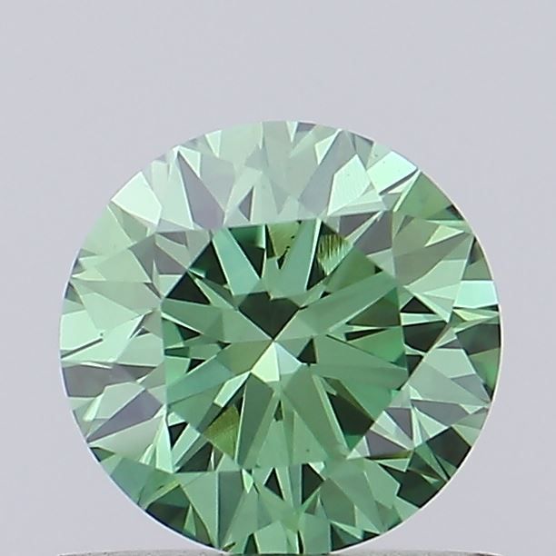 0.61 CT Fancy Vivid Green ROUND