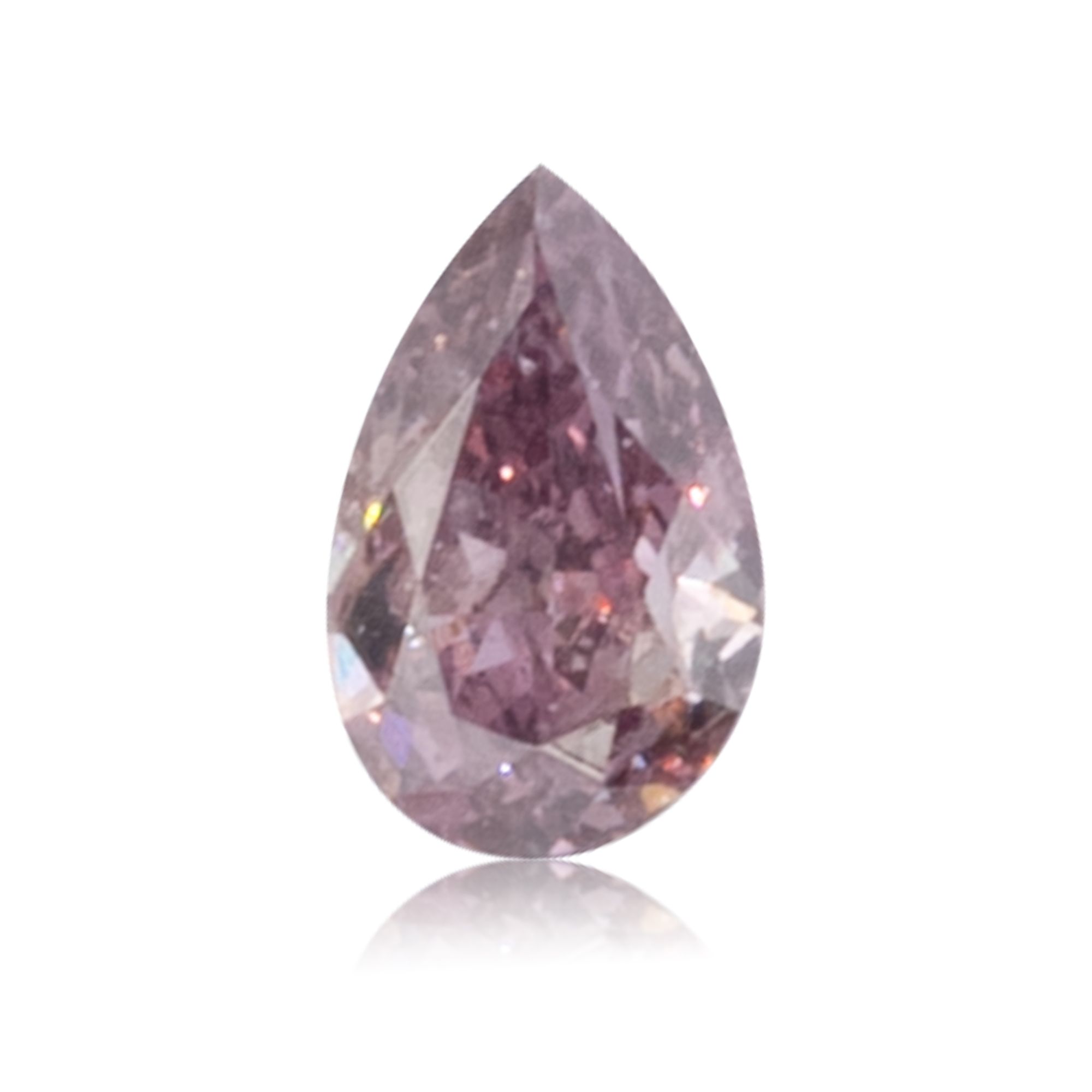 Diament 0.18 ct Fancy Dark Brown Purple/I1