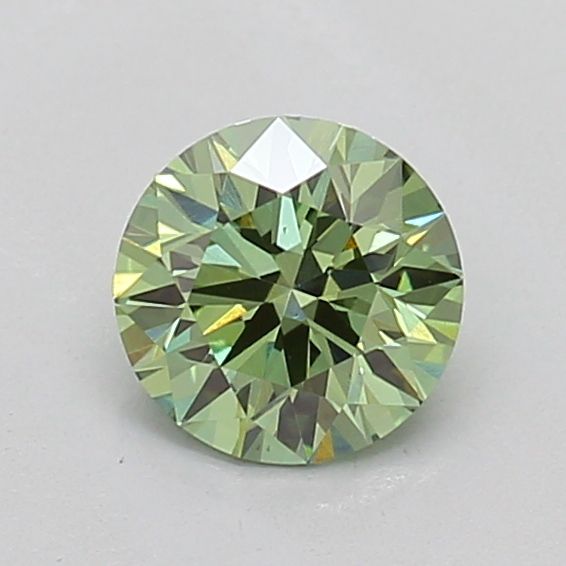 0.6 CT Fancy Vivid Green ROUND