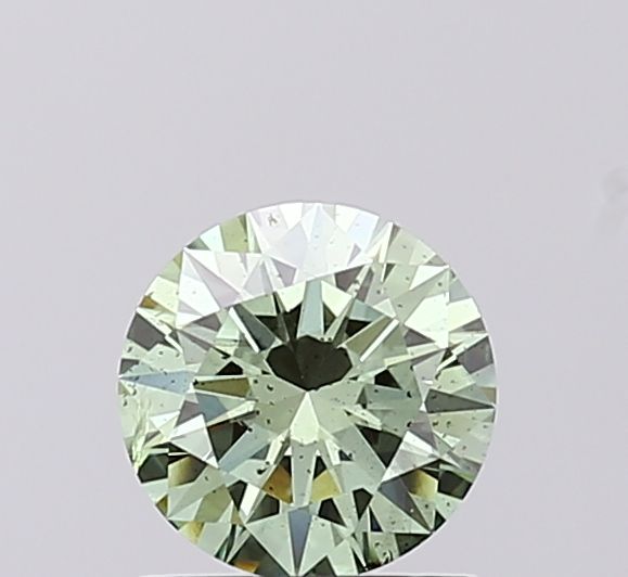 0.77 CT Fancy Vivid Green ROUND