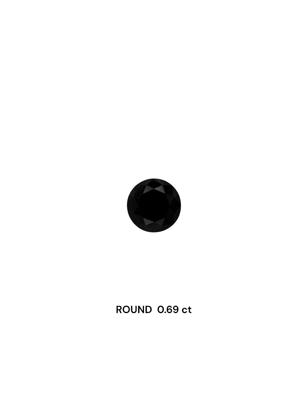 Diament 0.69 ct Fancy Black/VVS2
