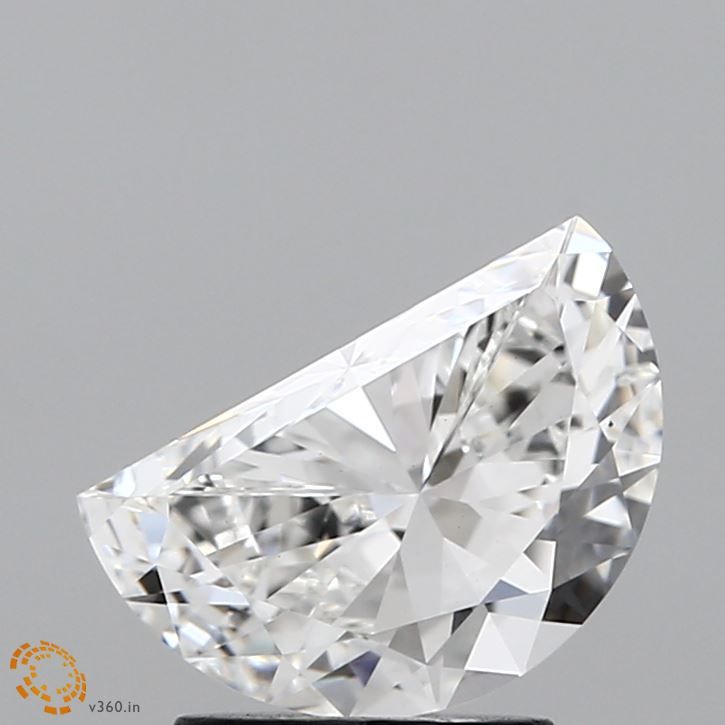 1.63 ct lab-grown Half moon Diamond