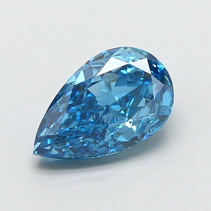 1.52 CT Fancy Vivid Blue PEAR