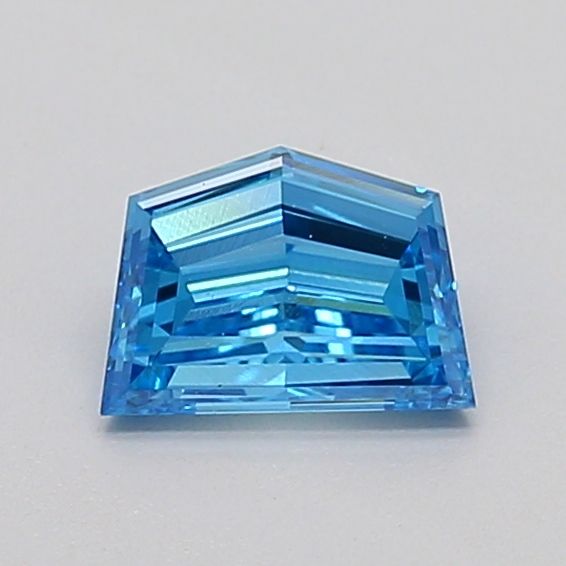 0.52 CT Fancy Vivid Blue PENTAGONAL