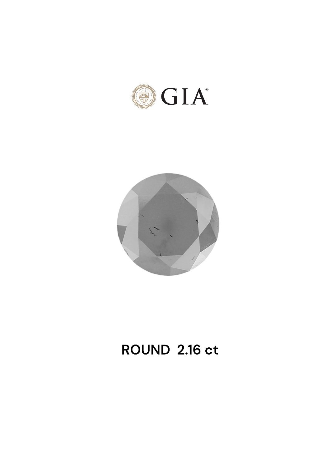 Diament 2.16 ct Fancy White/VVS2