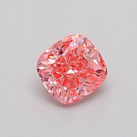 0.43 CT Fancy Vivid Pink CUSHION MODIFIED
