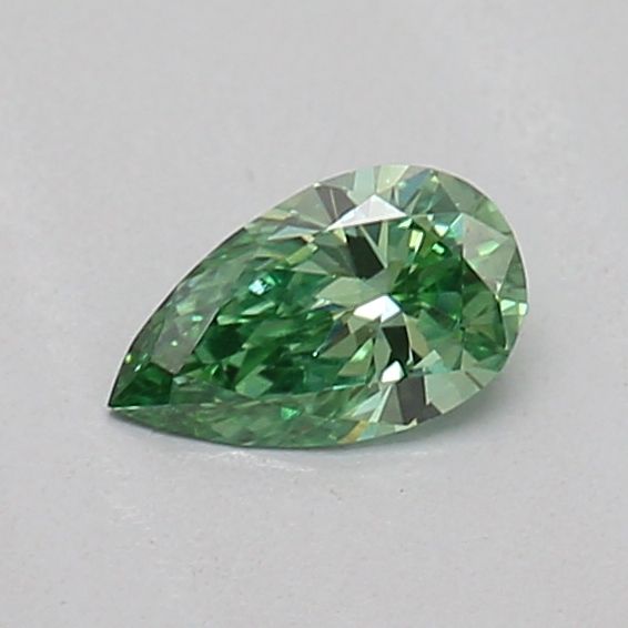 0.16 CT Fancy Vivid Green PEAR