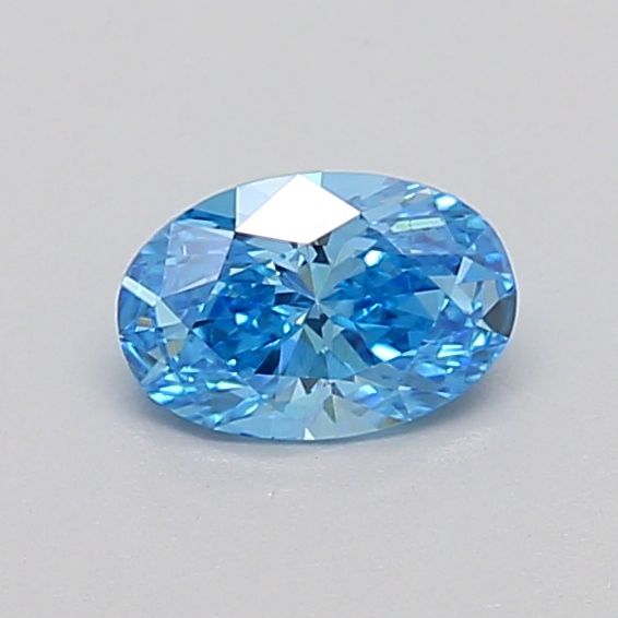 0.43 CT Fancy Vivid Blue OVAL
