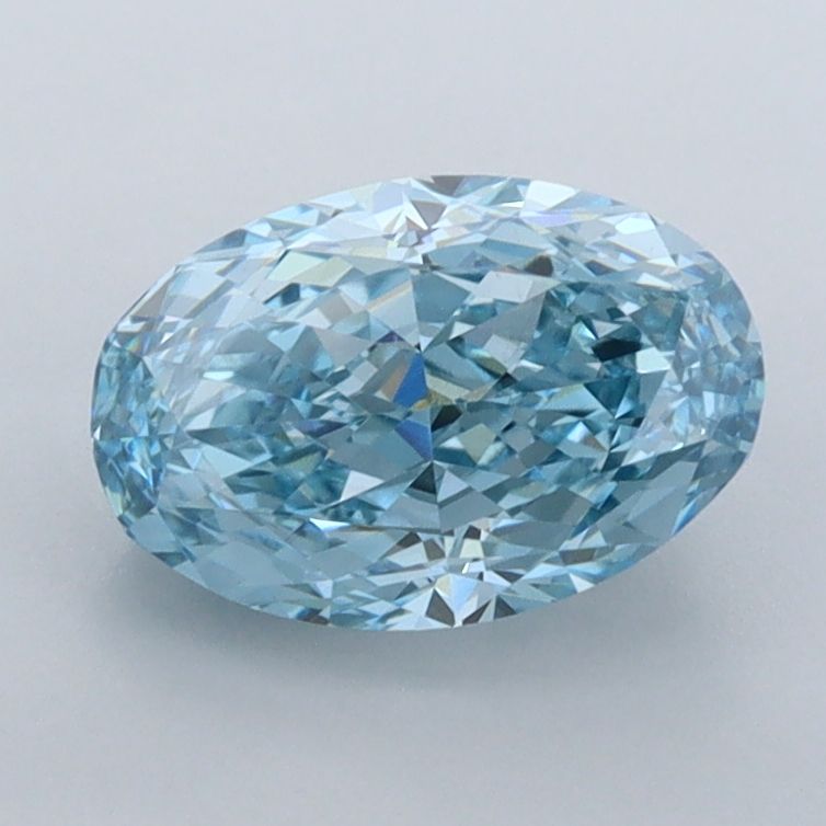 1.56 CT Fancy Vivid Blue OVAL