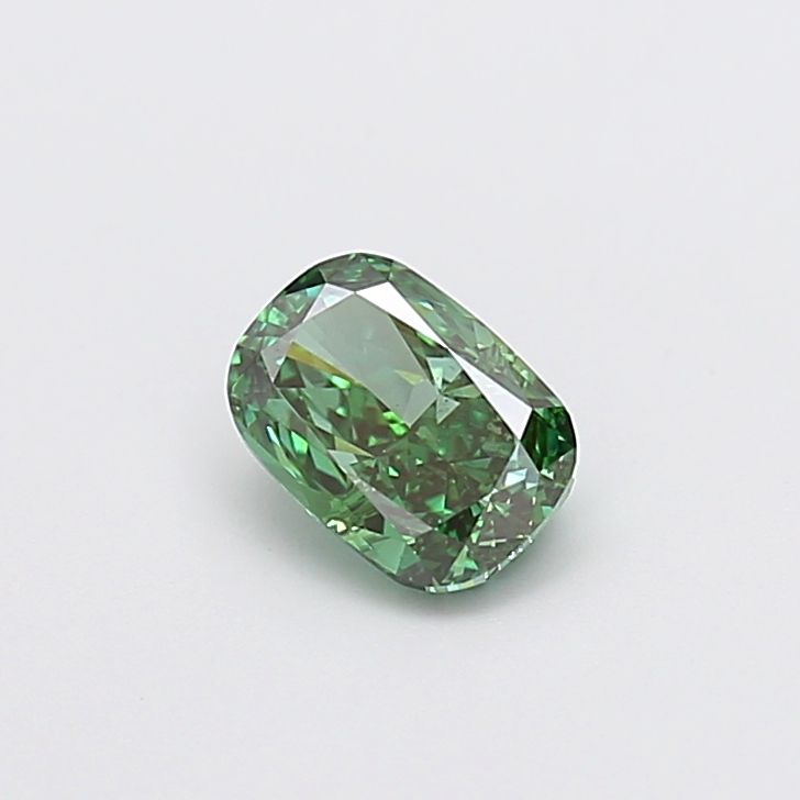 1.03 CT Fancy Vivid Green CUSHION MODIFIED