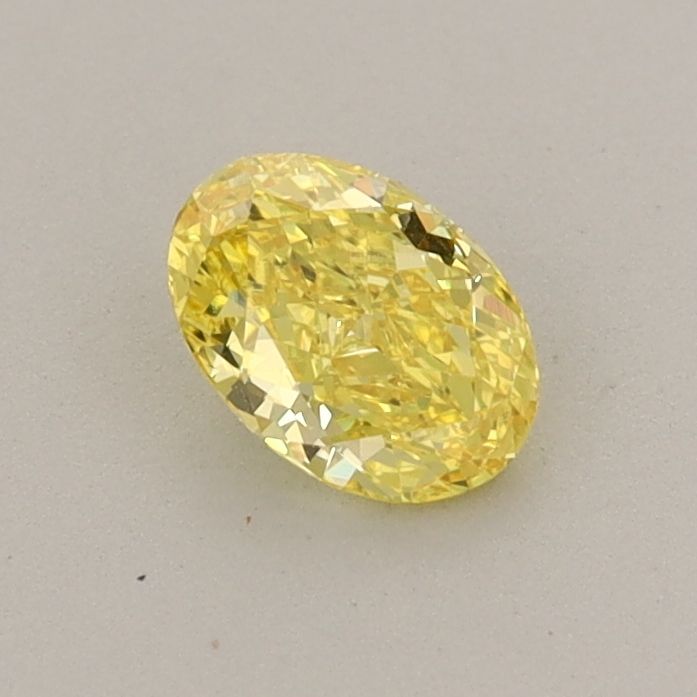 0.42 CT Fancy Vivid Yellow OVAL