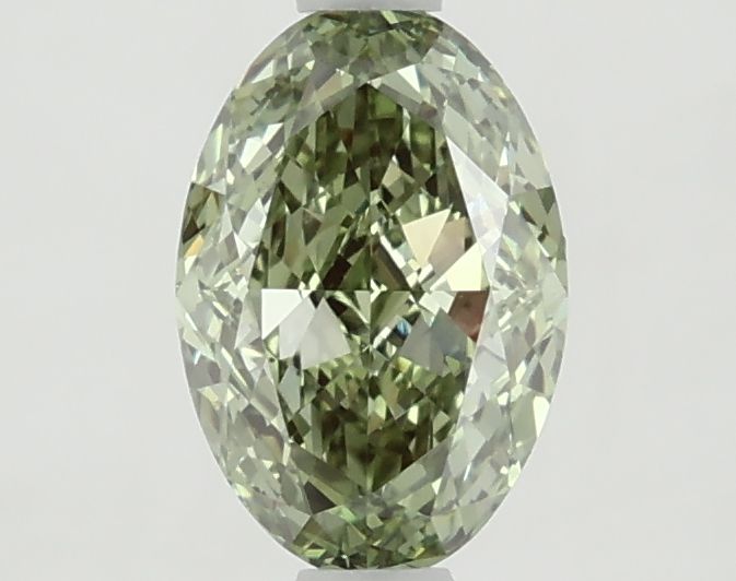 1.27 CT Fancy Vivid Green OVAL