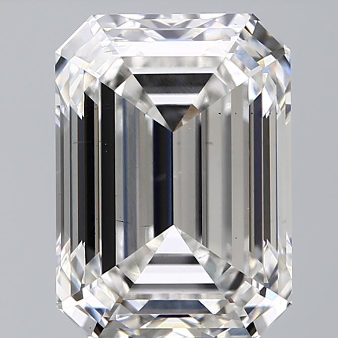 5.71 ct. emerald Lab Grown Diamond front image