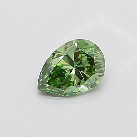 0.7 CT Fancy Vivid Green PEAR