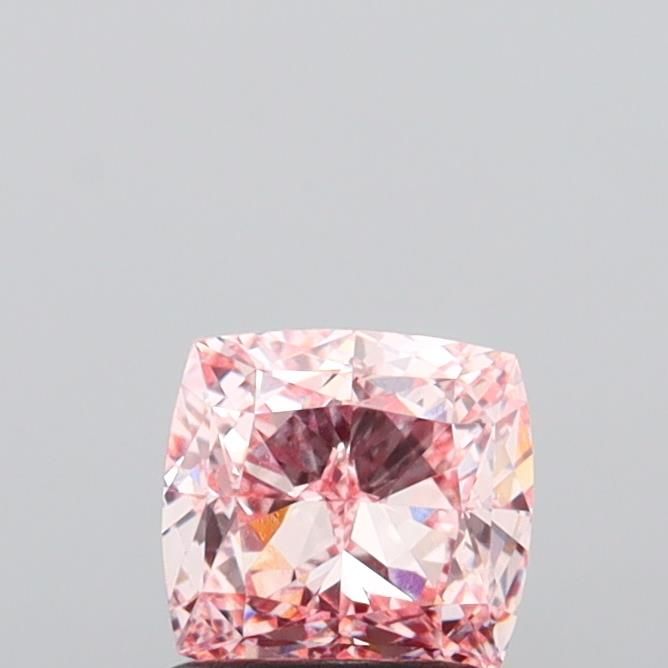 1.31 CT Fancy Vivid Pink CUSHION MODIFIED
