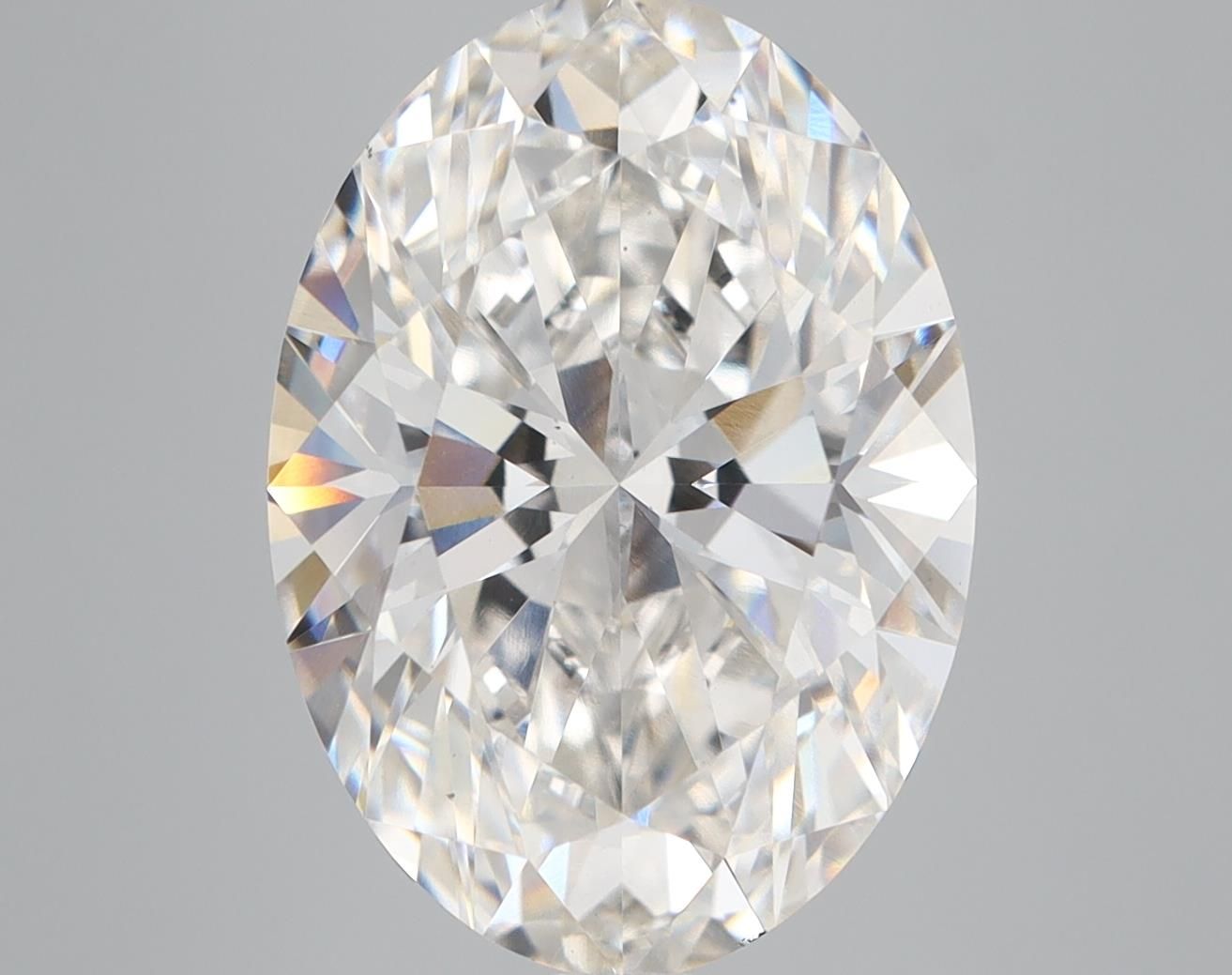 6.08 ct. oval Lab Grown Diamond front image