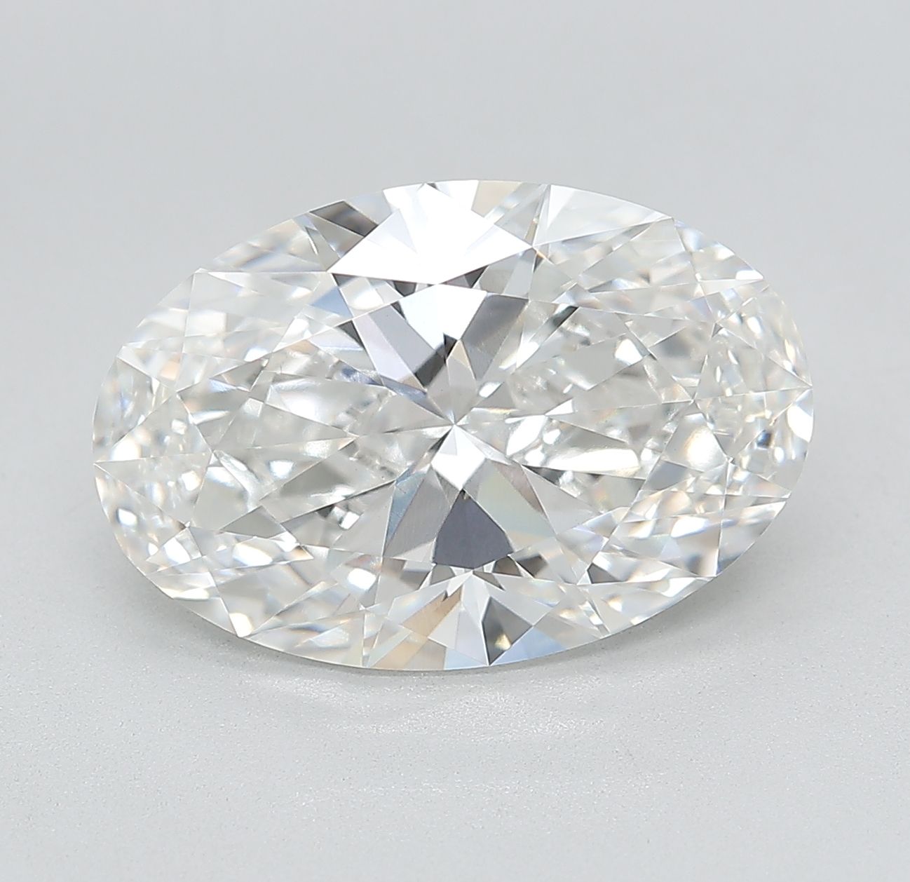 5.92 ct. oval Lab Grown Diamond front image