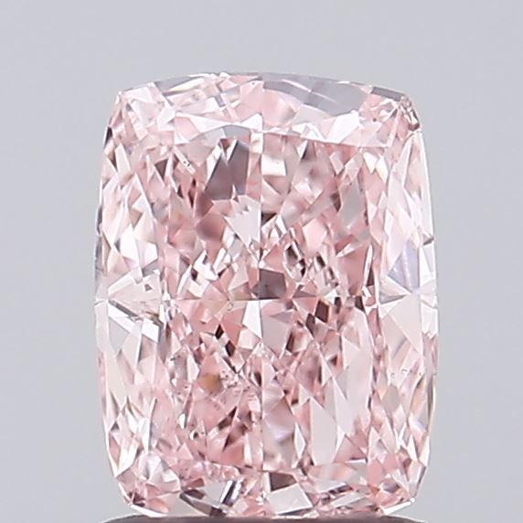 1.35 CT Fancy Vivid Pink CUSHION MODIFIED