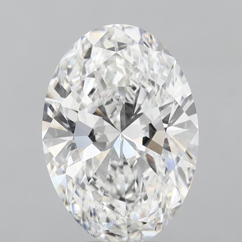 6.02 ct. oval Lab Grown Diamond front image
