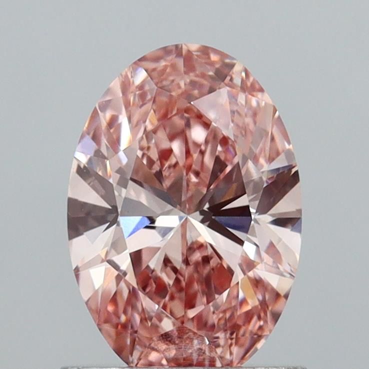 1.04 CT Fancy Vivid Brownish Pink OVAL