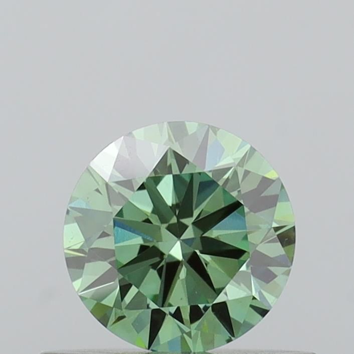 0.45 CT Fancy Vivid Green ROUND