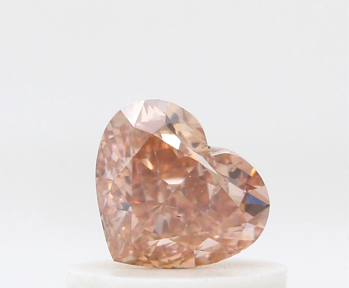 Diament 0.5 ct Fancy Orangey Pink/SI2