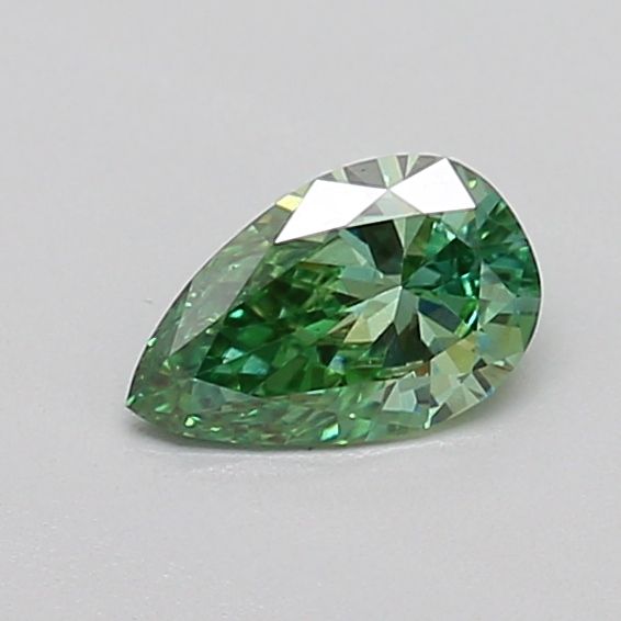 0.35 CT Fancy Vivid Green PEAR