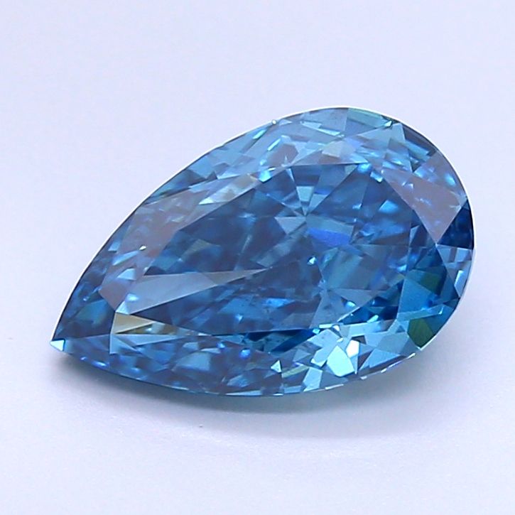 1.93 CT Fancy Vivid Blue PEAR