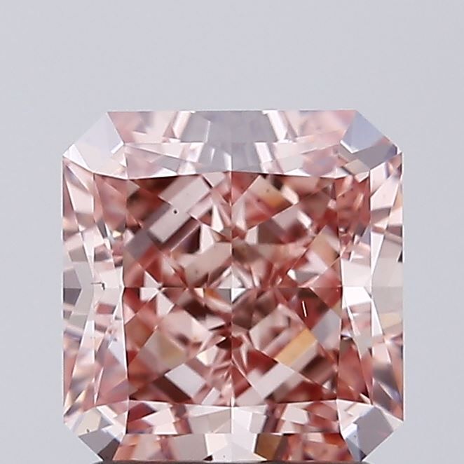 1.95 CT Fancy Pinkish Brown SQUARE RADIANT